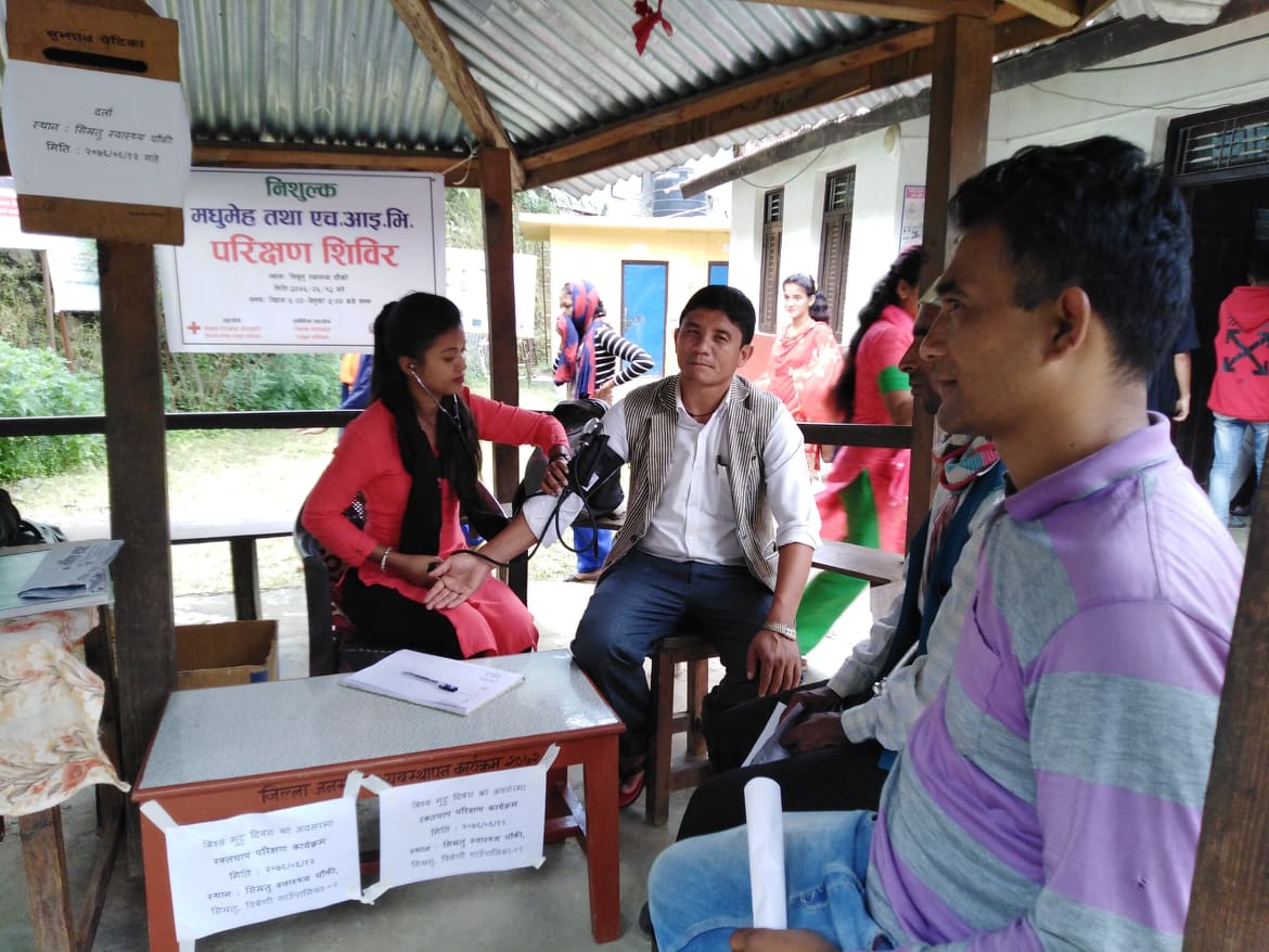 त्रिवेणीमा स्वास्थ्य शिबिर सम्पन्न