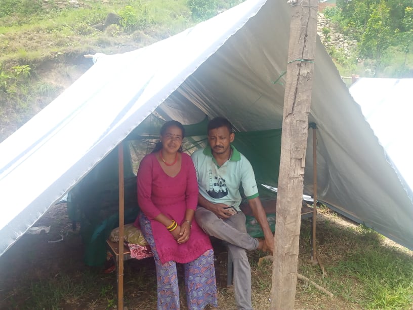 पहिरोले ९ परिवार बिस्थापित