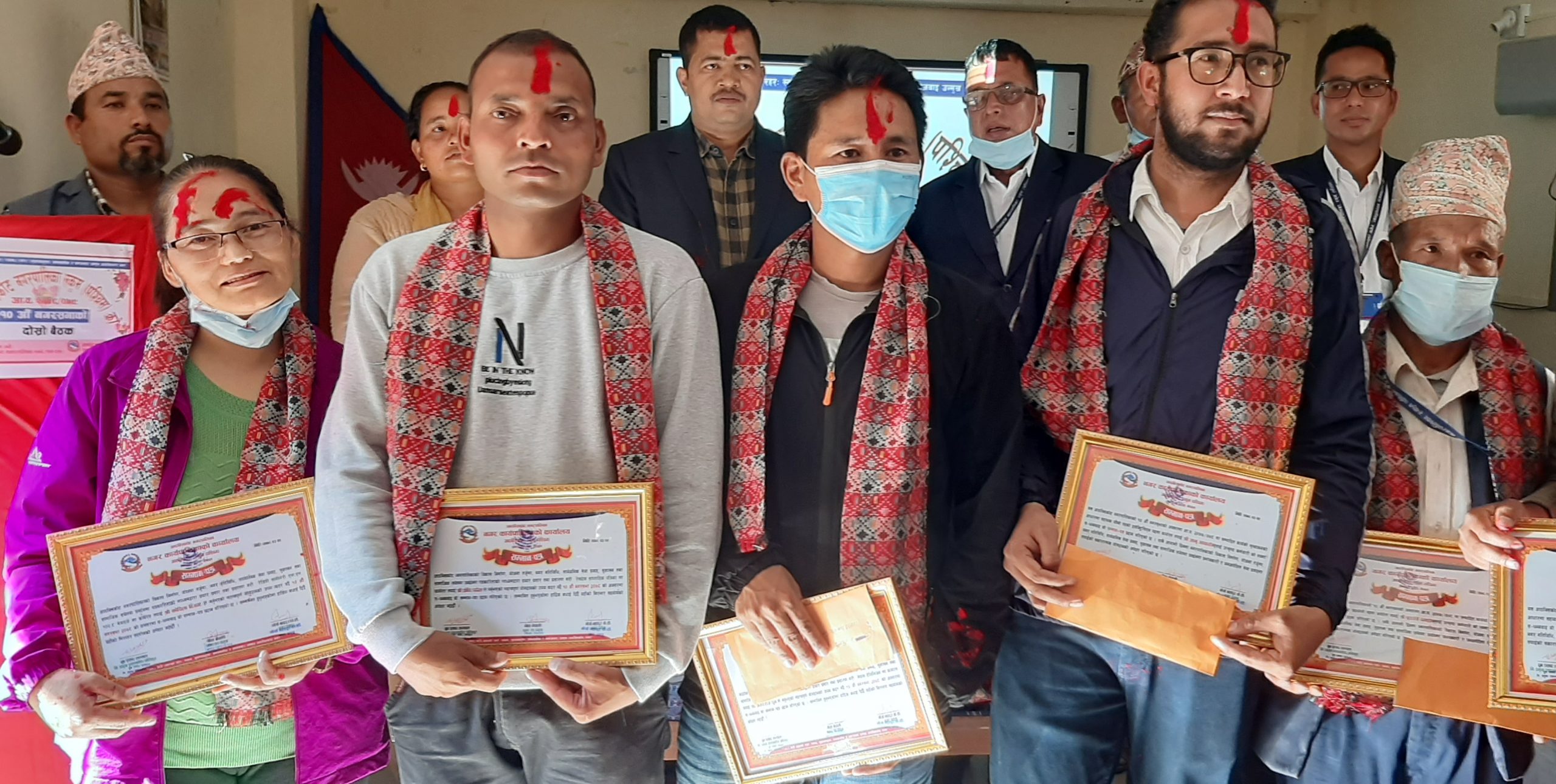 रेखदेख सम्पादक ददेलसहित ४ जना पत्रकार सम्मानित